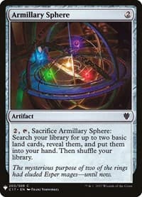 Armillary Sphere - The List Reprints - Magic: The Gathering card