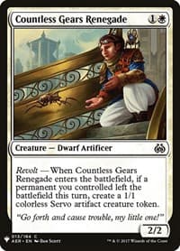 Countless Gears Renegade - The List Reprints - Magic: The Gathering card