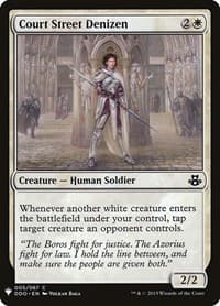 Court Street Denizen - The List Reprints - Magic: The Gathering card