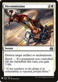 Decommission - The List Reprints - Magic: The Gathering card