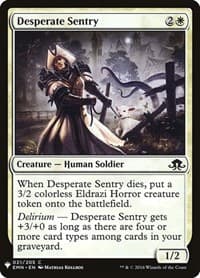 Desperate Sentry - The List Reprints - Magic: The Gathering card