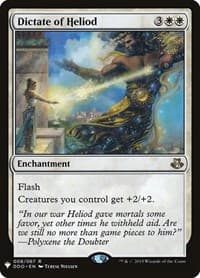 Dictate of Heliod - The List Reprints - Magic: The Gathering card