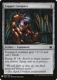 Copper Carapace - The List Reprints - Magic: The Gathering card