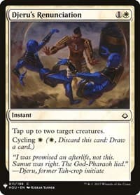 Djeru's Renunciation - The List Reprints - Magic: The Gathering card