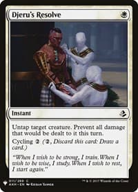 Djeru's Resolve - The List Reprints - Magic: The Gathering card