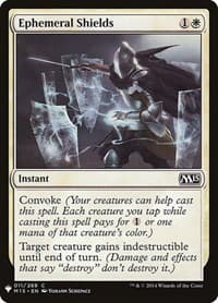 Ephemeral Shields - The List Reprints - Magic: The Gathering card