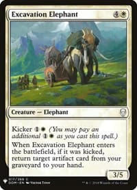 Excavation Elephant - The List Reprints - Magic: The Gathering card
