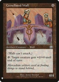 Crenellated Wall - The List Reprints - Magic: The Gathering card