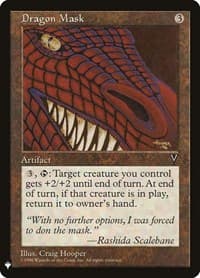 Dragon Mask - The List Reprints - Magic: The Gathering card
