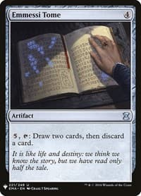 Emmessi Tome - The List Reprints - Magic: The Gathering card