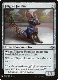 Filigree Familiar - The List Reprints - Magic: The Gathering card