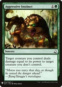Aggressive Instinct - The List Reprints - Magic: The Gathering card