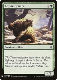 Alpine Grizzly - The List Reprints - Magic: The Gathering card