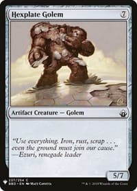 Hexplate Golem - The List Reprints - Magic: The Gathering card