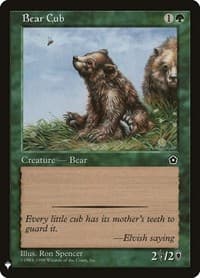 Bear Cub - The List Reprints - Magic: The Gathering card