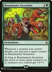 Beastmaster Ascension (CMA) - The List Reprints - Magic: The Gathering card