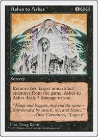 Ashes to Ashes - Fifth Edition - Magic: The Gathering card