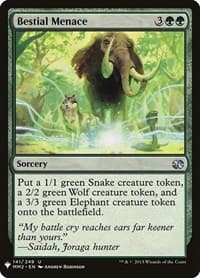 Bestial Menace - The List Reprints - Magic: The Gathering card