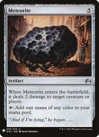 Meteorite - The List Reprints - Magic: The Gathering card