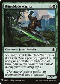 Bitterblade Warrior - The List Reprints - Magic: The Gathering card
