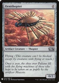 Ornithopter - The List Reprints - Magic: The Gathering card