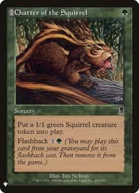 Chatter of the Squirrel - The List Reprints - Magic: The Gathering card