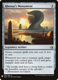 Rhonas's Monument - The List Reprints - Magic: The Gathering card