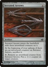 Serrated Arrows - The List Reprints - Magic: The Gathering card