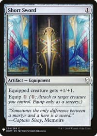 Short Sword - The List Reprints - Magic: The Gathering card