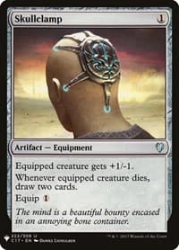 Skullclamp (C17) - The List Reprints - Magic: The Gathering card