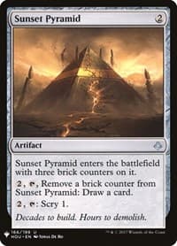 Sunset Pyramid - The List Reprints - Magic: The Gathering card