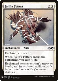 Faith's Fetters - The List Reprints - Magic: The Gathering card