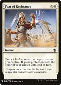 Feat of Resistance - The List Reprints - Magic: The Gathering card
