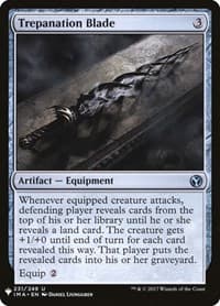 Trepanation Blade - The List Reprints - Magic: The Gathering card