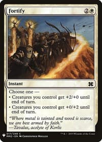Fortify - The List Reprints - Magic: The Gathering card
