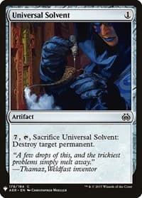 Universal Solvent - The List Reprints - Magic: The Gathering card