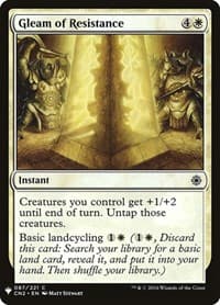 Gleam of Resistance - The List Reprints - Magic: The Gathering card