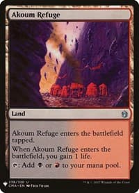 Akoum Refuge - The List Reprints - Magic: The Gathering card