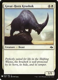 Great-Horn Krushok - The List Reprints - Magic: The Gathering card