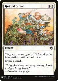 Guided Strike - The List Reprints - Magic: The Gathering card