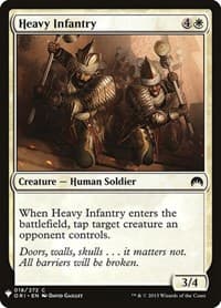 Heavy Infantry - The List Reprints - Magic: The Gathering card
