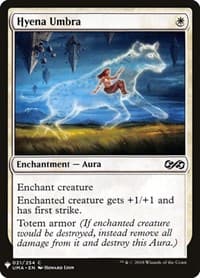 Hyena Umbra - The List Reprints - Magic: The Gathering card