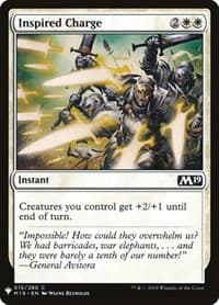 Inspired Charge - The List Reprints - Magic: The Gathering card
