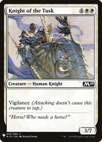 Knight of the Tusk - The List Reprints - Magic: The Gathering card