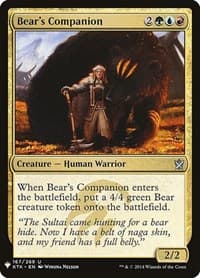 Bear's Companion - The List Reprints - Magic: The Gathering card