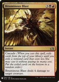 Bituminous Blast - The List Reprints - Magic: The Gathering card