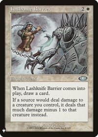 Lashknife Barrier - The List Reprints - Magic: The Gathering card