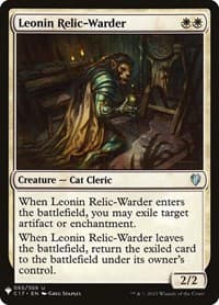 Leonin Relic-Warder (C17) - The List Reprints - Magic: The Gathering card
