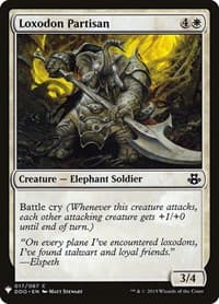 Loxodon Partisan - The List Reprints - Magic: The Gathering card
