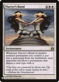 Martyr's Bond - The List Reprints - Magic: The Gathering card